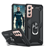 LeYi for Samsung Galaxy S21 Phone Case, Samsung S21 Phone Case, Military-Grade Shockproof Magnetic Ring Stand Cell Android Case Cover