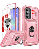 LeYi for Samsung Galaxy A37-5G Phone Case: 2 Packs Screen Protector, Samsung Galaxy A37 Phone Case Camera Cover, Military-Grade S25FE Protection