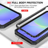 LeYi for Samsung Galaxy A37-5G Phone Case: 2 Packs Screen Protector, Samsung Galaxy A37 Phone Case Camera Cover, Military-Grade S25FE Protection