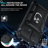 LeYi Samsung Galaxy A12 Phone Case: Screen Protector X 2 with Slide Camera Cover, 360 Full Body Military-Grade Cover with Kickstand