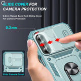 LeYi for Samsung Galaxy A26 5G Phone Case: Samsung Galaxy A26 Case with 2 Tempered Glass Screen Pro Maxtector, Slide Camera Cover, Ring Stand Holder, Heavy Duty Shockproof para Samsung Galaxy A26 Cover for Women Girl