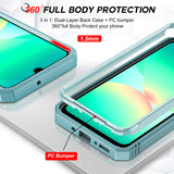 LeYi for Samsung Galaxy A26 5G Phone Case: Samsung Galaxy A26 Case with 2 Tempered Glass Screen Pro Maxtector, Slide Camera Cover, Ring Stand Holder, Heavy Duty Shockproof para Samsung Galaxy A26 Cover for Women Girl