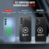 LeYi for Samsung Galaxy A15 4G/5G Phone Case, with Camera Lens Cover Slider, Ring Stand Holder Military Grade Protective Shockproof Armour Cover for Samsung A15