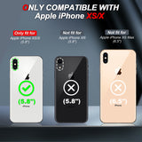 LeYi Compatible for iPhone X/XS Phone Case:iPhone X/XS Case with Screen Protector 2 PCS, Heavy Duty Protection para X/XS Case