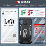 LeYi Compatible for iPhone X/XS Phone Case:iPhone X/XS Case with Screen Protector 2 PCS, Heavy Duty Protection para X/XS Case