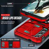 LeYi for Samsung Galaxy S25 Plus/+ Phone Case, with Camera Lens Cover Slider, Ring Stand Holder Military Grade Protective Shockproof Armour Cover for Samsung S25 Plus