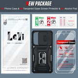 LeYi Compatible for Samsung Galaxy A36 Phone Case: Samsung A56 Case with Screen Protector 2 PCS, Heavy Duty Protection para A36 Case
