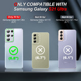 LeYi for Samsung Galaxy S21 Ultra Phone Case, with Camera Lens Cover Slider, Ring Stand Holder Military Grade Protective Shockproof Armour Cover for Samsung S21 Ultra