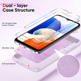 LeYi for Galaxy A14 5G Phone Cases, Samsung A14 5G Phone Cover with Tempered Glass Screen Protectors, Soft Silicone Ultra Slim Shockproof Cover with Anti-Scratch Microfiber Lining A 14 Case