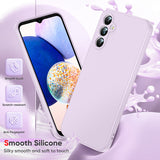 LeYi for Galaxy A14 5G Phone Cases, Samsung A14 5G Phone Cover with Tempered Glass Screen Protectors, Soft Silicone Ultra Slim Shockproof Cover with Anti-Scratch Microfiber Lining A 14 Case