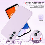 LeYi for Galaxy A14 5G Phone Cases, Samsung A14 5G Phone Cover with Tempered Glass Screen Protectors, Soft Silicone Ultra Slim Shockproof Cover with Anti-Scratch Microfiber Lining A 14 Case