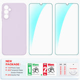 LeYi for Galaxy A14 5G Phone Cases, Samsung A14 5G Phone Cover with Tempered Glass Screen Protectors, Soft Silicone Ultra Slim Shockproof Cover with Anti-Scratch Microfiber Lining A 14 Case