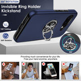 LeYi for Google Pixel 10A Case with Glass Screen Protector and Lens Protector, Shockproof Heavy Duty Protective Slim Fit Google Pixel 10A Cell Phone Case Cover with Rotatable Ring Holder Magnetic Kickstand for Women