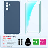 LeYi for Galaxy A13 5G Phone Cases, Samsung A13 5G Cover with Tempered Glass Screen Protectors, Soft Silicone Ultra Slim Shockproof Cover with Anti-Scratch Microfiber Lining Galaxy A 13 Case