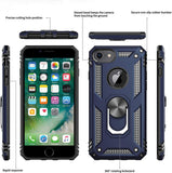 LeYi for iPhone 6/6S/7/8 Phone Case, iPhone 6/6S/7/8 Phone Case with Glass Screen Protector Replacement, Military-Grade Shockproof Magnetic Ring Stand Cell Android Case Cover