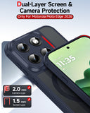 LeYi for Moto Edge 2026 Case: Compatible with Mag-Safe, Military-Grade Matte Translucent Soft-Touch Skin Funda para moto edge 2026