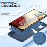 LeYi for Galaxy A12 Cases, Samsung A12 Cover with Tempered Glass Screen Protectors, Soft Silicone Ultra Slim Shockproof Cover with Anti-Scratch Microfiber Lining Samsung Galaxy A12 Case