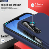 LeYi for Samsung Galaxy A17 5G Case with Glass Screen Protector and Lens Protector, Shockproof Heavy Duty Protective Slim Fit Samsung Galaxy A17 5G Cell Phone Case Cover with Rotatable Ring Holder Magnetic Kickstand for Women