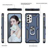 LeYi for Samsung Galaxy A53 Phone Case, Samsung A53 Phone Case with Glass Screen Protector Replacement, Military-Grade Shockproof Magnetic Ring Stand Cell Android Case Cover