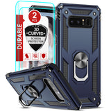 LeYi for Samsung Galaxy Note 8 Phone Case, Samsung Note 8 Phone Case with Screen Protector Replacement, Military-Grade Shockproof Magnetic Ring Stand Cell Android Case Cover