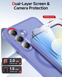 LeYi for Google Pixel 10A Case: Compatible with Mag-Safe with Screen Protector, Military-Grade Matte Translucent Soft-Touch Skin Funda para 10 A 5G
