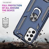 LeYi for Samsung Galaxy A53 Phone Case, Samsung A53 Phone Case with Glass Screen Protector Replacement, Military-Grade Shockproof Magnetic Ring Stand Cell Android Case Cover
