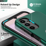 LeYi for Samsung Galaxy A14 5G Case with Glass Screen Protector, Shockproof Heavy Duty Protective Slim Fit Samsung Galaxy A14 5G Cell Phone Case Cover with Rotatable Ring Holder Magnetic Kickstand for Women