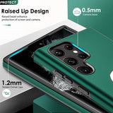 LeYi for Samsung Galaxy S22 Ultra Case, Shockproof Heavy Duty Protective Slim Fit Samsung Galaxy S22 Ultra Cell Phone Case Cover with Rotatable Ring Holder Magnetic Kickstand for Women