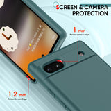 LeYi for Google Pixel 6A Cases, Pixel 6A Cover with Tempered Glass Screen Protectors, Soft Silicone Ultra Slim Shockproof Cover with Anti-Scratch Microfiber Lining 6A Case