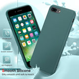 LeYi for iPhone 7 Plus/8 Plus Cases, 7 Plus/8 Plus Cover with Tempered Glass Screen Protectors, Soft Silicone Ultra Slim Shockproof Cover with Anti-Scratch Microfiber Lining 7 Plus/8 Plus Case