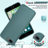 LeYi for iPhone 7 Plus/8 Plus Cases, 7 Plus/8 Plus Cover with Tempered Glass Screen Protectors, Soft Silicone Ultra Slim Shockproof Cover with Anti-Scratch Microfiber Lining 7 Plus/8 Plus Case