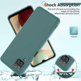 LeYi for Galaxy A12 Cases, Samsung A12 Cover with Tempered Glass Screen Protectors, Soft Silicone Ultra Slim Shockproof Cover with Anti-Scratch Microfiber Lining Samsung Galaxy A12 Case