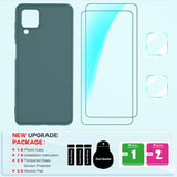 LeYi for Galaxy A12 Cases, Samsung A12 Cover with Tempered Glass Screen Protectors, Soft Silicone Ultra Slim Shockproof Cover with Anti-Scratch Microfiber Lining Samsung Galaxy A12 Case
