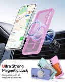 LeYi for Samsung Galaxy S25 FE Case: Compatible with Mag-Safe with Screen Protector, Military-Grade Matte Translucent Soft-Touch Skin Funda para S25FE S 25 FE