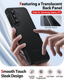 LeYi for Samsung Galaxy A17 4G/5G Phone Case with 2 Tempered Glass Screen Protector, Translucent Matte Back Cover Slim Shockproof Protective Mobile Cover for A 17