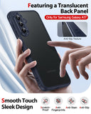 LeYi for Samsung Galaxy A17 4G/5G Phone Case with 2 Tempered Glass Screen Protector, Translucent Matte Back Cover Slim Shockproof Protective Mobile Cover for A 17