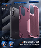 LeYi for Galaxy A13-5G Phone Case, with Screen Protector for Women, Dual Layer Protective Hard PC Back & Soft Bumper Resilient Shock Absorb Case for Samsung A14 Case