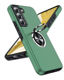 LeYi for Samsung Galaxy S22 Case, Shockproof Heavy Duty Protective Slim Fit Samsung Galaxy S22 Cell Phone Case Cover with Rotatable Ring Holder Magnetic Kickstand for Women