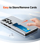 LeYi for Galaxy-S26-Ultra Case with Card Holder: Wallet Phone Funda para for Samsung S26ultra Cover Rugged Heavy Duty Military Grade Shockproof Samsungs26 Ultra Cases Black