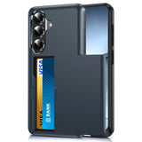 LeYi for Galaxy-S26 Case with Card Holder: Wallet Phone Funda para for Samsung S26 Cover Rugged Heavy Duty Military Grade Shockproof Samsungs26 Cases Black