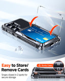 LeYi for Galaxy-S26-Ultra Case with Card Holder: Wallet Phone Funda para for Samsung S26ultra Cover Rugged Heavy Duty Military Grade Shockproof Samsungs26 Ultra Cases