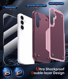 LeYi for Galaxy S23-FE-5G Phone Case, with Screen Protector for Women, Dual Layer Protective Hard PC Back & Soft Bumper Resilient Shock Absorb Case for Samsung S23 FE Case