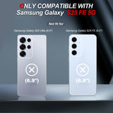 LeYi Compatible for Samsung Galaxy S25 FE Phone Case: Samsung S25 FE Case with Screen Protector 2 PCS, Heavy Duty Protection para S25 FE Case