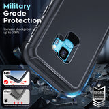 LeYi for Samsung Galaxy S9 Case, Samsung Galaxy S9 Case 3 in 1 Rugged Shockproof Android Cover Funda S9