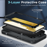 LeYi for Samsung Galaxy S22-5G Case, Samsung Galaxy S22 Case 3 in 1 Rugged Shockproof Android Cover para S22