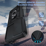 LeYi for Motorola Edge-5G UW 2021 Case: Motorola-Edge-2021-Case with Slide Camera Cover and Screen Protector, Heavy Duty Armor Cell Mobile Phone Cover