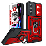 LeYi for Motorola Edge-5G UW 2021 Case: Motorola-Edge-2021-Case with Slide Camera Cover and Screen Protector, Heavy Duty Armor Cell Mobile Phone Cover