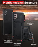 LeYi for Samsung-Galaxy-Note-10-Plus Case: with Slide Camera Cover, Military-Grade Shockproof Protective Magnetic Ring Stand
