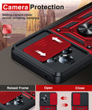 LeYi for TCL 50 XE-5G Case: with Slide Camera Cover + Tempered Glass Screen Protector, Heavy Duty Rugged Mobile Phone Case Cover Funda para with Magnetic Rotatable Ring Kickstand for TCL 50 XE