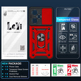 LeYi for OnePlus Nord-N30 5G Case: with Slide Camera Cover Screen Protector, Military-Grade Shockproof Protective Magnetic Ring Stand